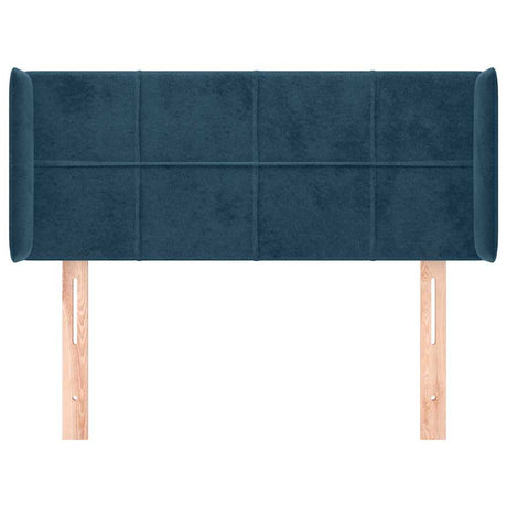 Vidaxl hoofdbord met randen 103x16x78 88 cm fluweel donkerblauw