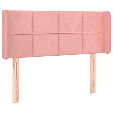 Vidaxl hoofdbord met randen 103x16x78 88 cm fluweel roze