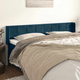 Vidaxl hoofdbord met randen 163x16x78 88 cm fluweel donkerblauw