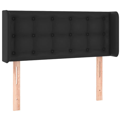 Vidaxl hoofdbord met randen 83x16x78 88 cm kunstleer zwart