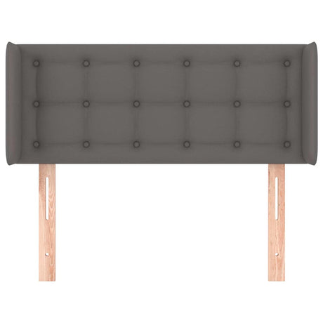 Vidaxl hoofdbord met randen 83x16x78 88 cm kunstleer grijs