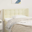 Vidaxl hoofdbord met randen 93x16x78 88 cm kunstleer crèmekleurig