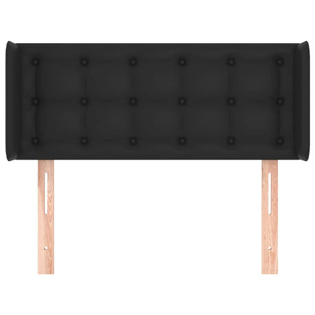 Vidaxl hoofdbord met randen 103x16x78 88 cm kunstleer zwart