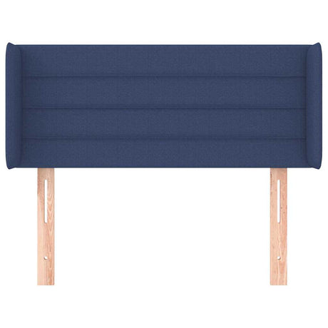 Vidaxl hoofdbord met randen 83x16x78 88 cm stof blauw