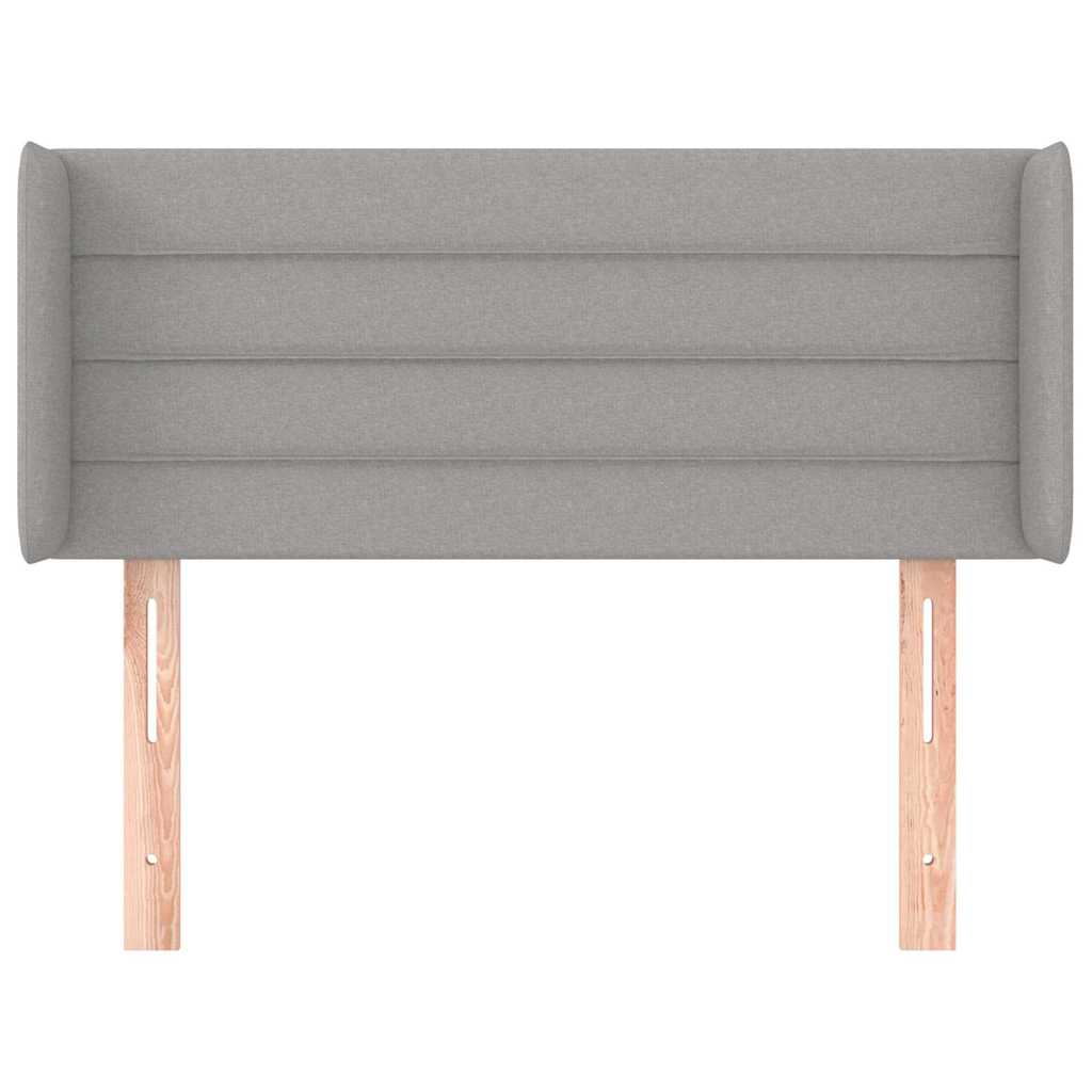Vidaxl hoofdbord met randen 93x16x78 88 cm stof lichtgrijs