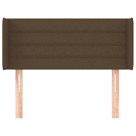 Vidaxl hoofdbord met randen 93x16x78 88 cm stof donkerbruin