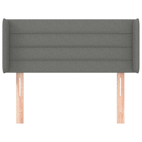 Vidaxl hoofdbord met randen 103x16x78 88 cm stof donkergrijs