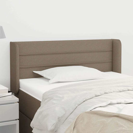 Vidaxl hoofdbord met randen 103x16x78 88 cm stof taupe