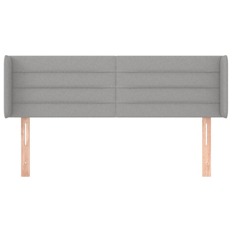 Vidaxl hoofdbord met randen 147x16x78 88 cm stof lichtgrijs