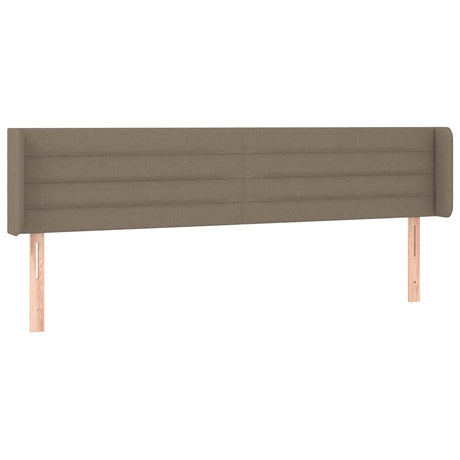 Vidaxl hoofdbord met randen 183x16x78 88 cm stof taupe