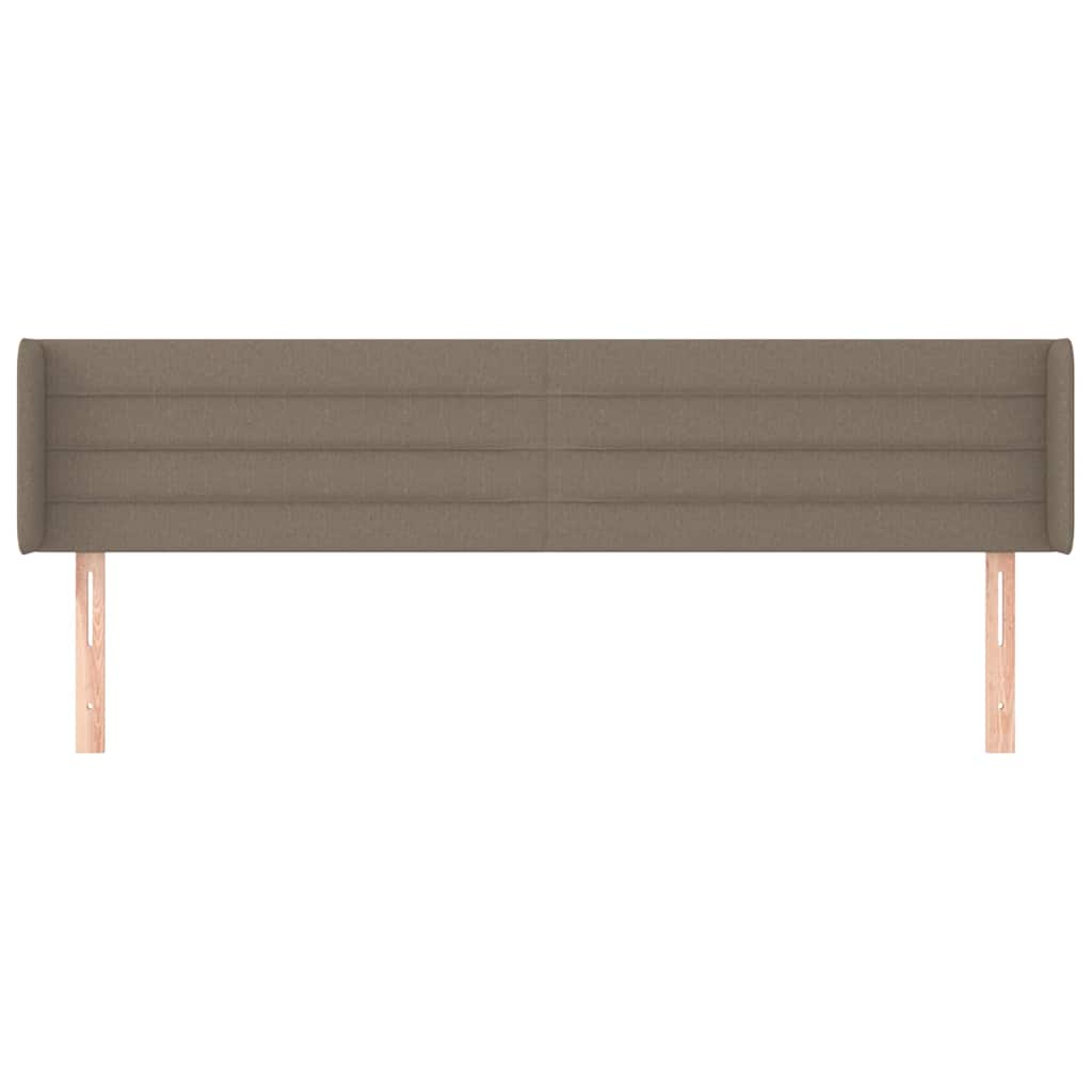 Vidaxl hoofdbord met randen 183x16x78 88 cm stof taupe