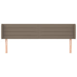 Vidaxl hoofdbord met randen 183x16x78 88 cm stof taupe