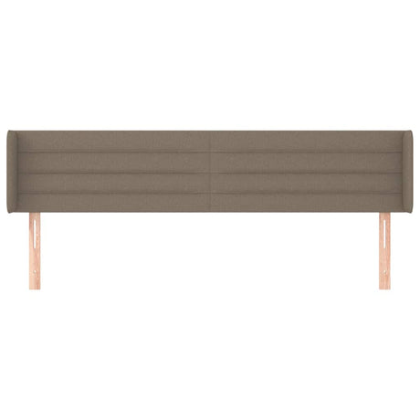 Vidaxl hoofdbord met randen 183x16x78 88 cm stof taupe