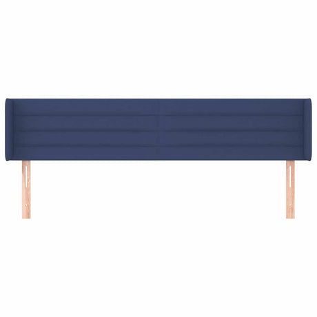 Vidaxl hoofdbord met randen 183x16x78 88 cm stof blauw
