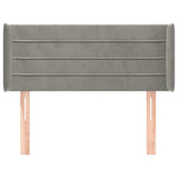 Vidaxl hoofdbord met randen 83x16x78 88 cm fluweel lichtgrijs