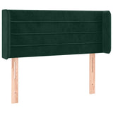 Vidaxl hoofdbord met randen 93x16x78 88 cm fluweel donkergroen