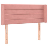 Vidaxl hoofdbord met randen 93x16x78 88 cm fluweel roze