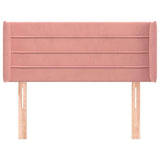 Vidaxl hoofdbord met randen 93x16x78 88 cm fluweel roze