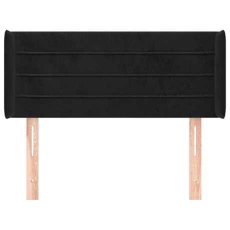 Vidaxl hoofdbord met randen 103x16x78 88 cm fluweel zwart