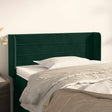 Vidaxl hoofdbord met randen 103x16x78 88 cm fluweel donkergroen