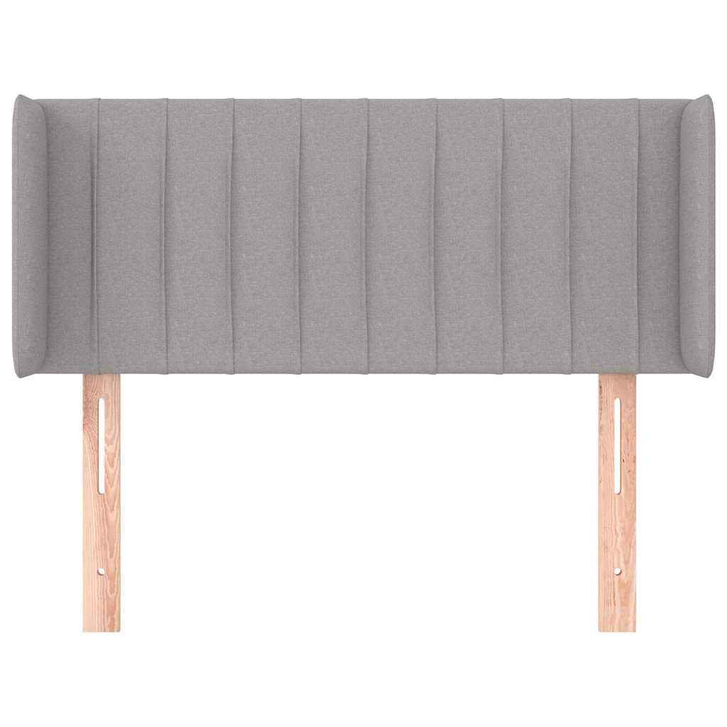 Vidaxl hoofdbord met randen 93x16x78 88 cm stof lichtgrijs