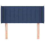 Vidaxl hoofdbord met randen 93x16x78 88 cm stof blauw