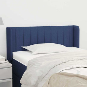 Vidaxl hoofdbord met randen 93x16x78 88 cm stof blauw