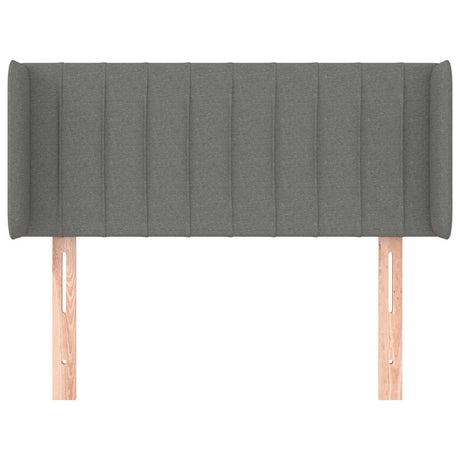 Vidaxl hoofdbord met randen 103x16x78 88 cm stof donkergrijs