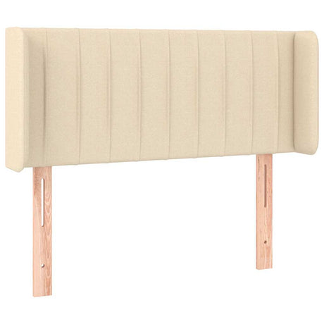 Vidaxl hoofdbord met randen 103x16x78 88 cm stof crèmekleurig