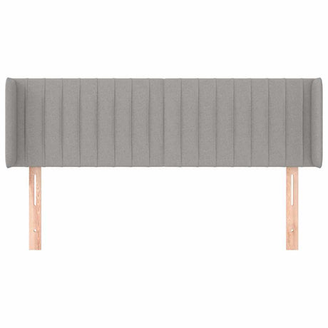 Vidaxl hoofdbord met randen 147x16x78 88 cm stof lichtgrijs