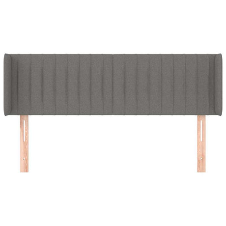 Vidaxl hoofdbord met randen 147x16x78 88 cm stof donkergrijs
