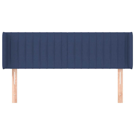 Vidaxl hoofdbord met randen 147x16x78 88 cm stof blauw