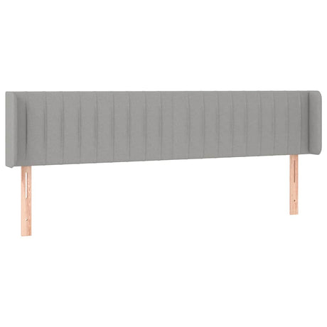 Vidaxl hoofdbord met randen 183x16x78 88 cm stof lichtgrijs