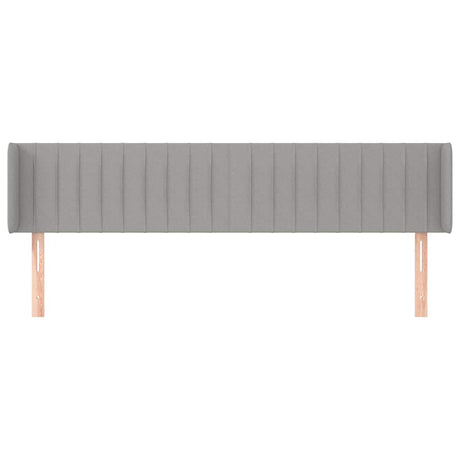 Vidaxl hoofdbord met randen 183x16x78 88 cm stof lichtgrijs