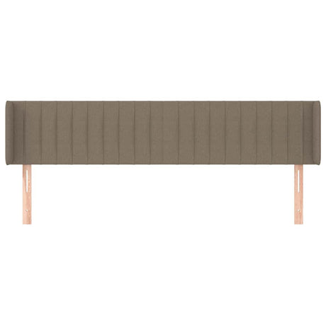 Vidaxl hoofdbord met randen 183x16x78 88 cm stof taupe