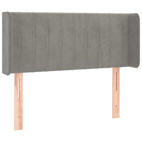 Vidaxl hoofdbord met randen 83x16x78 88 cm fluweel lichtgrijs