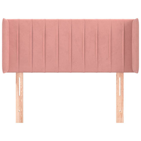Vidaxl hoofdbord met randen 83x16x78 88 cm fluweel roze