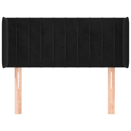 Vidaxl hoofdbord met randen 93x16x78 88 cm fluweel zwart
