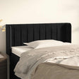 Vidaxl hoofdbord met randen 93x16x78 88 cm fluweel zwart