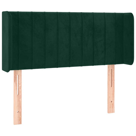 Vidaxl hoofdbord met randen 93x16x78 88 cm fluweel donkergroen