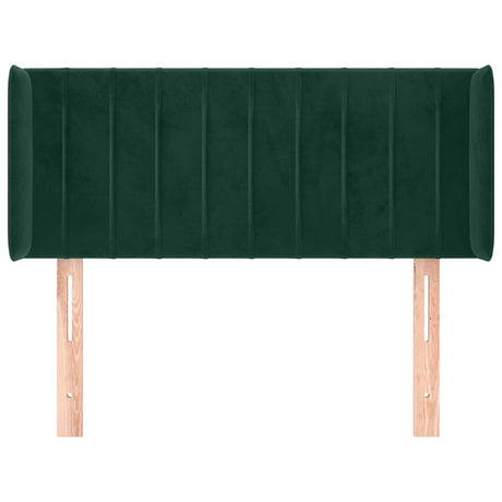 Vidaxl hoofdbord met randen 93x16x78 88 cm fluweel donkergroen