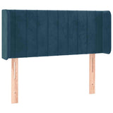 Vidaxl hoofdbord met randen 93x16x78 88 cm fluweel donkerblauw