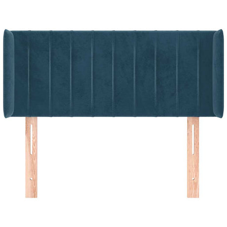 Vidaxl hoofdbord met randen 93x16x78 88 cm fluweel donkerblauw