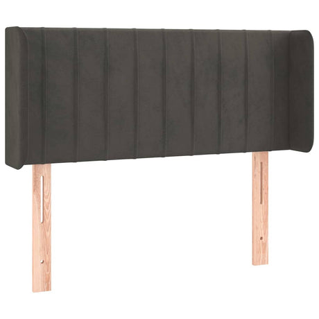 Vidaxl hoofdbord met randen 103x16x78 88 cm fluweel donkergrijs