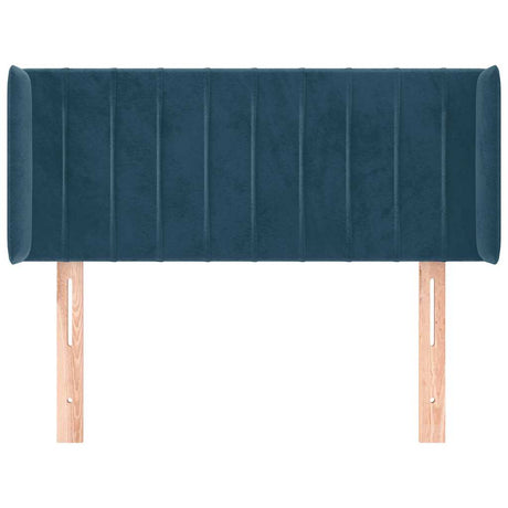 Vidaxl hoofdbord met randen 103x16x78 88 cm fluweel donkerblauw