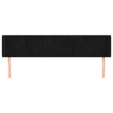Vidaxl hoofdbord met randen 163x16x78 88 cm fluweel zwart