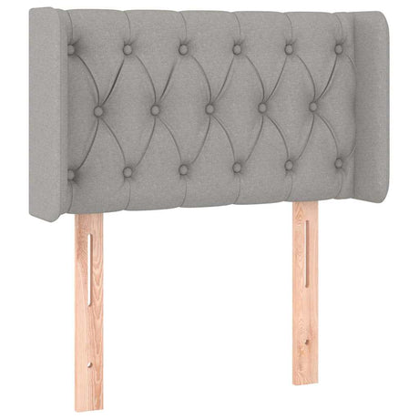 Vidaxl hoofdbord met randen 83x16x78 88 cm stof lichtgrijs