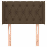 Vidaxl hoofdbord met randen 83x16x78 88 cm stof donkerbruin