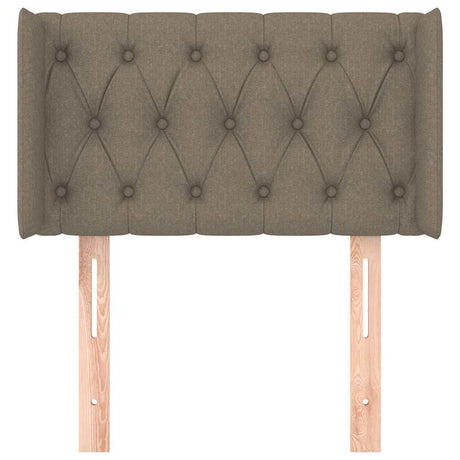 Vidaxl hoofdbord met randen 83x16x78 88 cm stof taupe