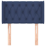 Vidaxl hoofdbord met randen 83x16x78 88 cm stof blauw